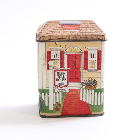 Nestle, Toll House, Tin, Box, Container, Kitchen, Decor, Vintage ~ 250407-WH 341 - Picture 1 of 3